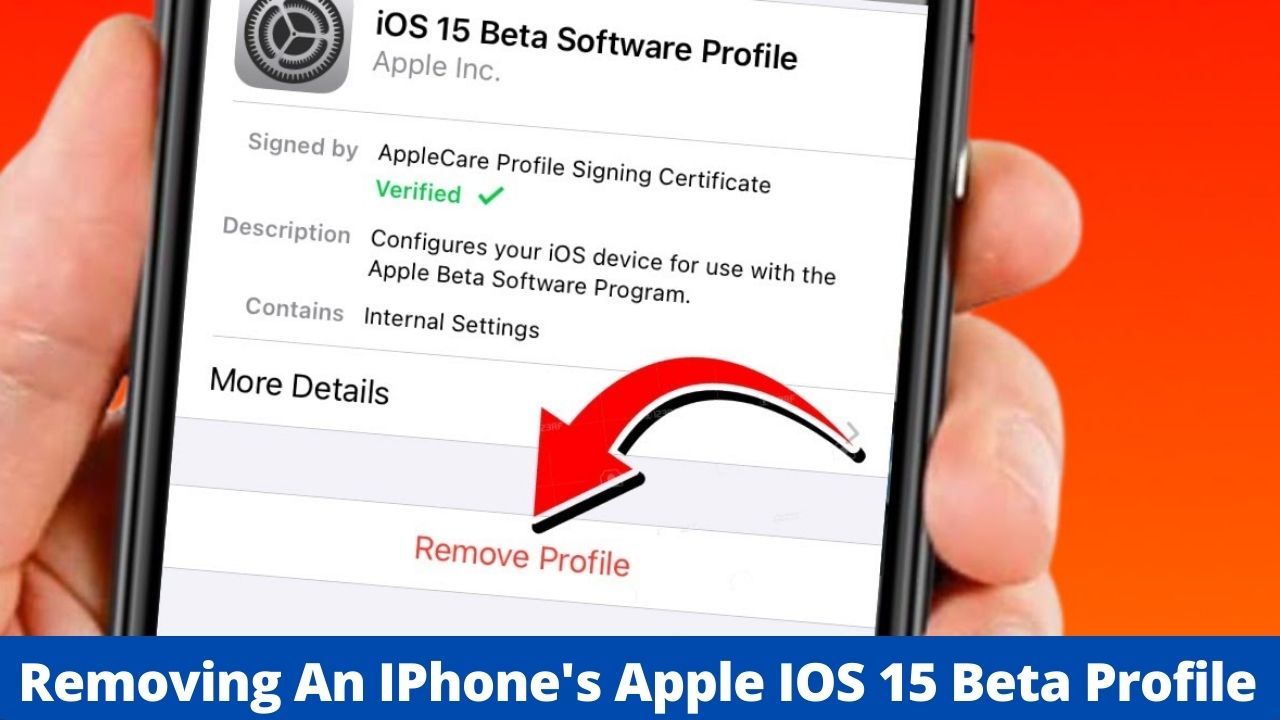 Removing An IPhone's Apple IOS 15 Beta Profile