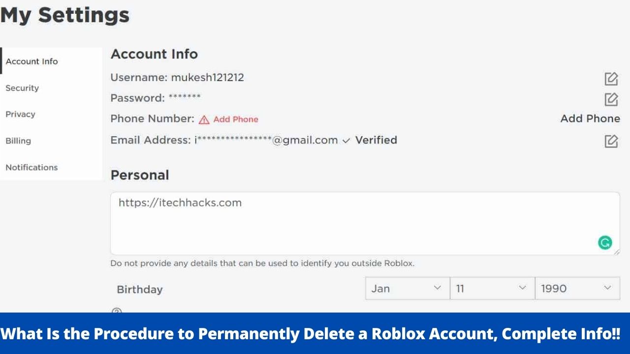 What Is the Procedure to Permanently Delete a Roblox Account, Complete Info!