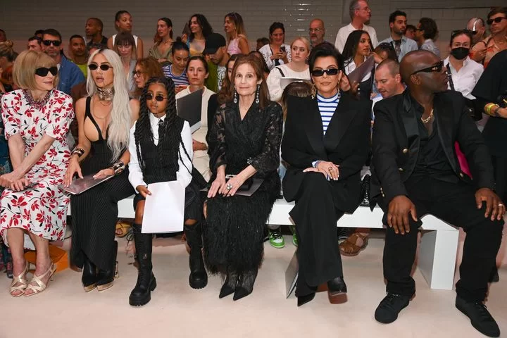 Kim Kardashian- Why North West Held a "Stop" Sign at A Fashion Show!