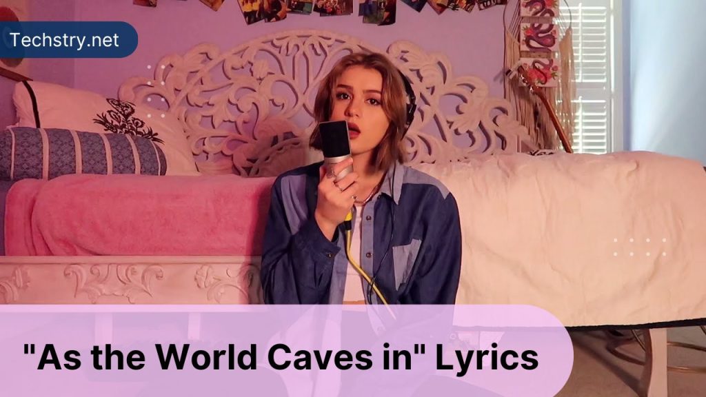 as the world caves in lyrics