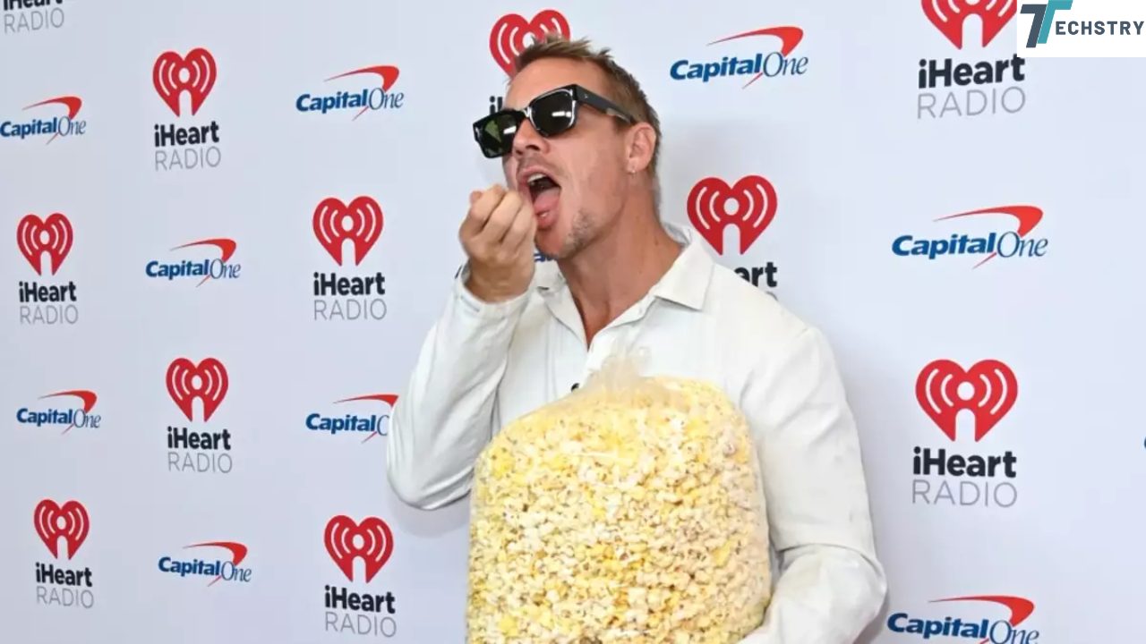 An Entire Vibe Was Created by Diplo's Giant Bag of Popcorn on The Red Carpet!