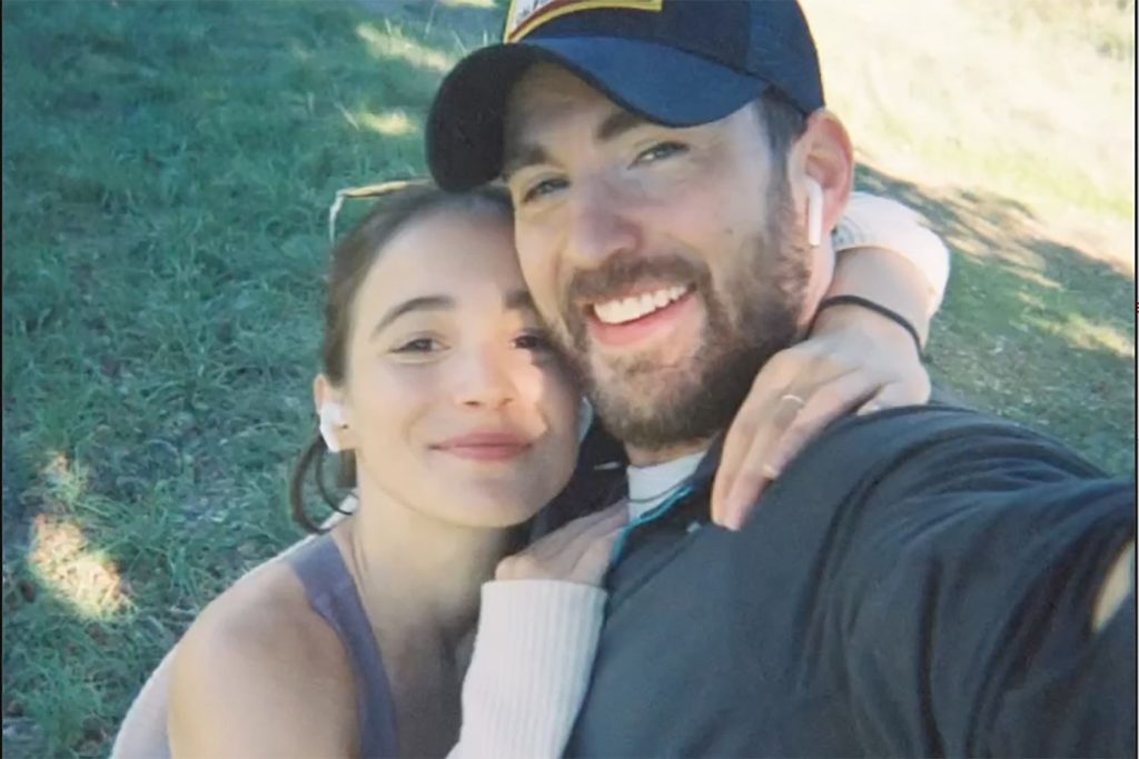Chris Evans Shares Sweet Photos with Girlfriend Alba Baptista for Valentine's Day