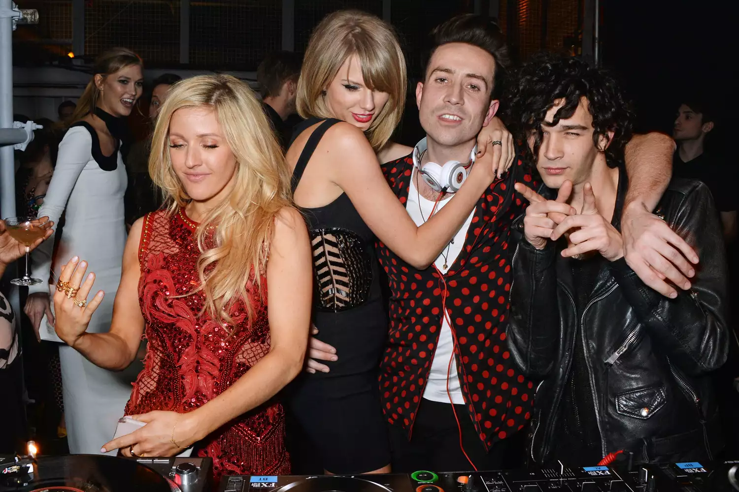 Matty Healy of The 1975 was spotted at Taylor Swift's Nashville Eras show amid romance rumors.